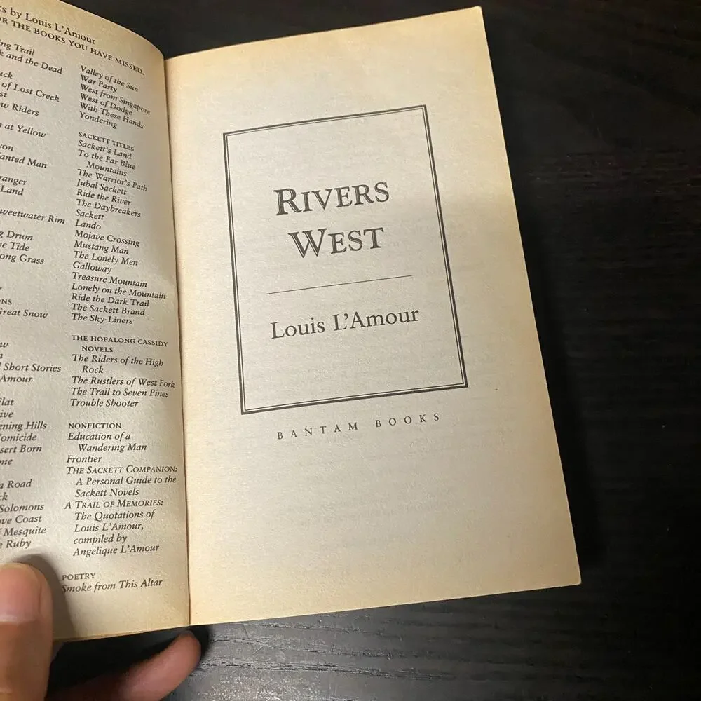 Rivers West : A Novel by Louis L'Amour (1993, Mass Market)